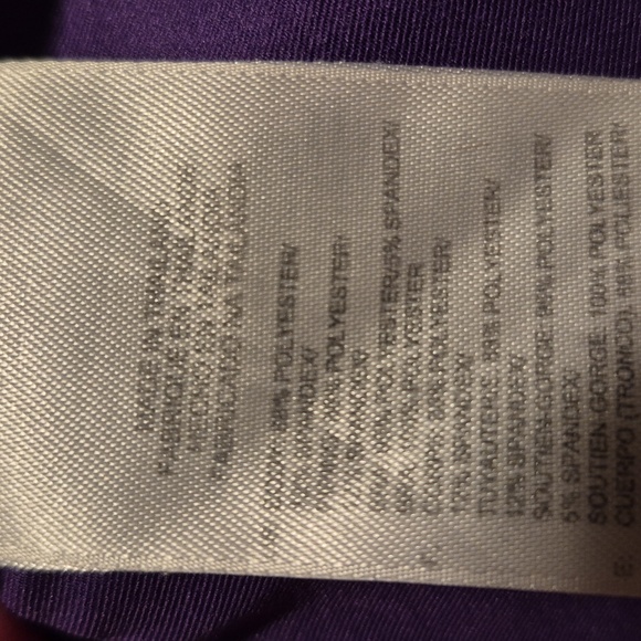 Reebok women's Medium purple with lime trim tank top, shelf bra VGUC - Picture 7 of 7